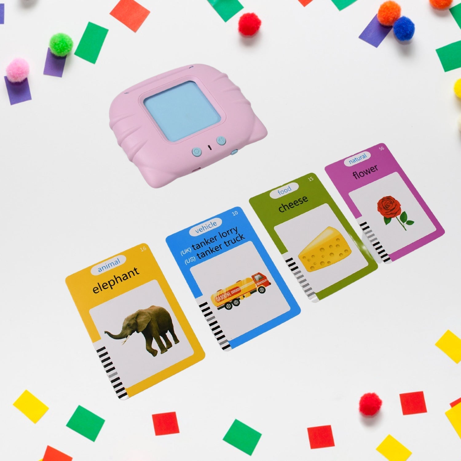 Preschool Learning Toys Flash Cards for Small Kids Educational Toys English Words Learning Machine for Kids with 224 Words, Birthday Gift for Kids Intelligent Electric Kids Language Card (1 Set) Preschool Learning Toys Flash Cards for Small Kids Educational Toys English Words Learning Machine for Kids with 224 Words, Birthday Gift for Kids Intelligent Electric Kids Language Card (1 Set)